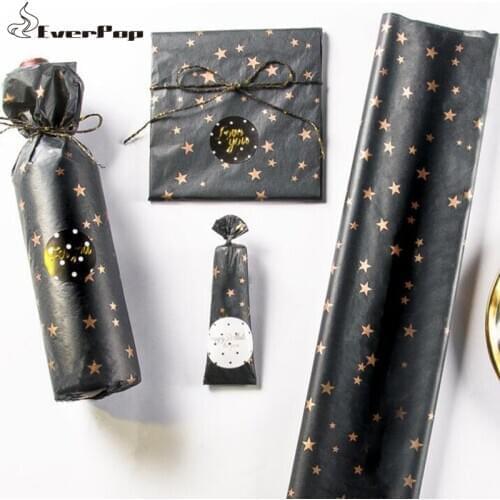 100pcs Tissue Paper Bronzing Wrapping Paper for Red Wine Fruit Shoe Box Soft Paper Holiday Business Gift Paper