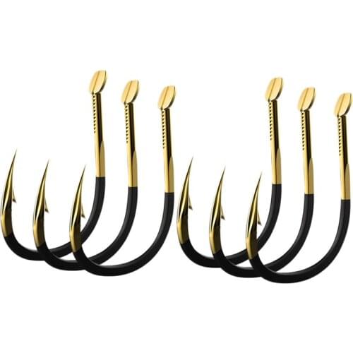 40Pcs Fishing Hooks Fishing Tackle Durable Fishhooks Carp Barbed Hook Ocean River Lake Size 8 & 10