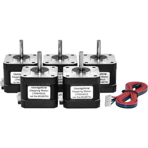 5x Stepper Motor Aluminum Alloy XH2.54 Cable for 3D Printer Parts Accessory