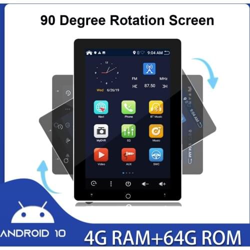 Bosion PX6 for Tesla Style rotation screen Universal Android 10 Car radio multimedia video Player Car Stereo GPS 4G RAM 64G ROM