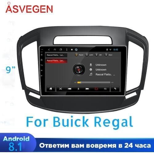 9"Car Multimedia Player For Buick Regal 2+32G With Wifi Buletooth Car Stereo Video Unit Player Navigation GPS Player