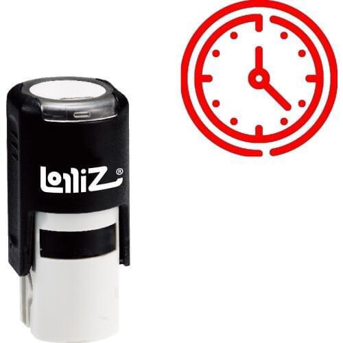 LolliZ Clock Self-Inking Rubber Stamp - Modern Symbol Series