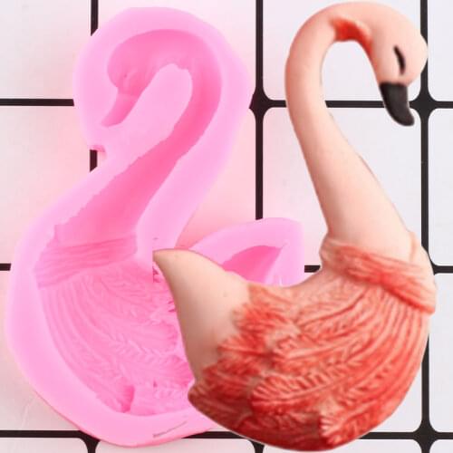 Swan Silicone Mold Wedding Fondant Cake Decorating Tools Chocolate Gumpaste Moulds Polymer Clay Molds Candy Making Mould