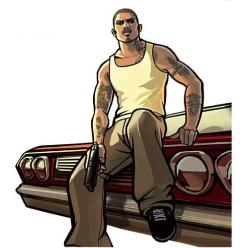 Personality Gta San Andreas Personality Car Stickers DIY Fine Decal Graffiti Car Styling Scratch-proof Decor Apply to car Window