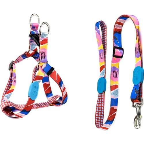 Profusion Series Puppy Dog Cat Harness and Leash 2pcs Set Suit Small Dogs Cats Exclusive XS Size for Less than 2.5kg Pets