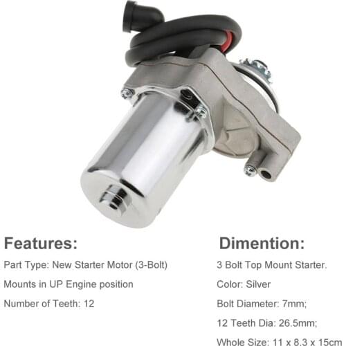 Motorcycle Starter Electric 3 Bolt Starter Motor 50 70 90 110 125CC 4-STROKE ENGINE ATV TAOTAO Motorcycle Accessories