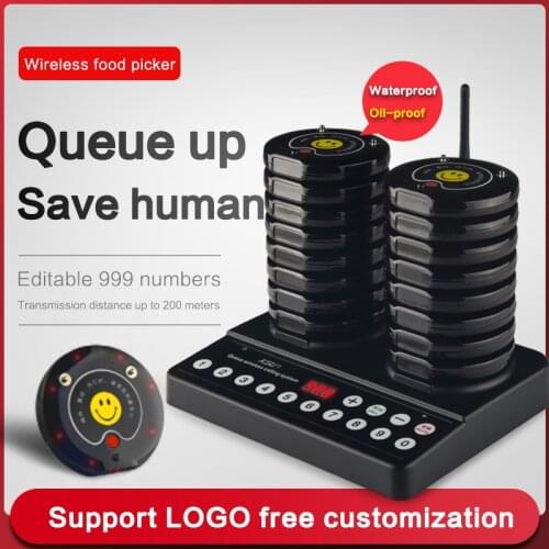 KSUN Q30 20 Channels Wireless Paging Queue Restaurant Pager Waiter Calling System System for Restaurant Coffee Shop Queuing Sy