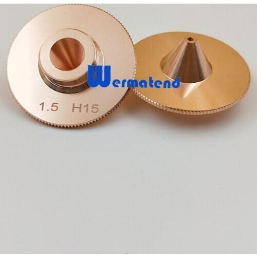 Wermatend 10pcs/lot Original Raytools single nozzles D32-H15 M14 new nozzle BM111 BM114 fiber cutting head nozzle Free shipping