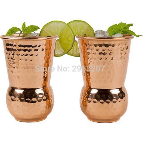 10pcs Premium Hammered Stainless Steel Cocktail Moscow Mule Mug Beer Mug Cold Hot Drinking Juice Tea Cup Barware