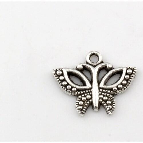 15Pcs Alloy Butterfly Charms Pendant For Jewelry Making Bracelet Findings 19.2X15MM A-630