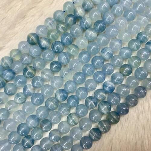 Blue Argentina Calcite stone beads natural gem stone beads for jewelry making strand 15 " wholesale