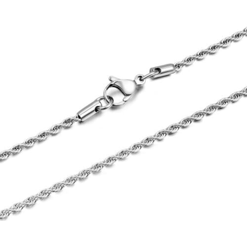 Luxury Fashion Jewelry Accessories Titanium Steel Twist Necklace Chain Clavicle Trend Single Chain Jewelry Gfit
