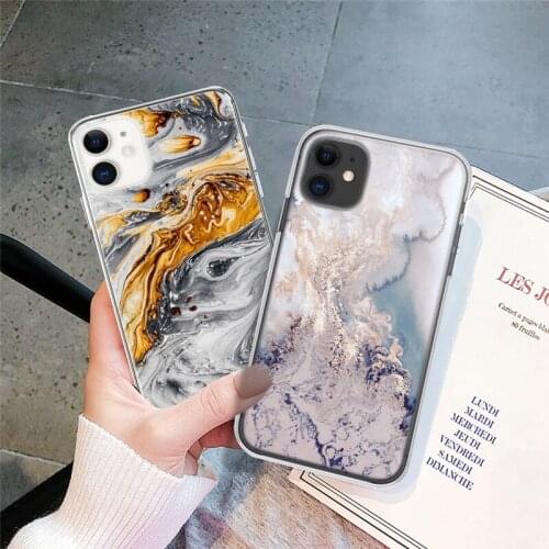 TIDOVE Marble Stone Texture Case For iPhone 11 Pro Max 12 Mini 12 Pro Max 7 8 Plus X XR XS Max SE2020 Soft Shockproof Back Cover