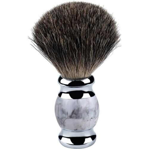 Pure Badger Hair Beard Brush Shaving Cream Foam Brush Chinese Style Retro Pattern Soft Hair Brush for Man