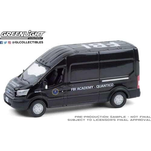 GreenLight 1:64 2015 Ford Transit Black Alloy toy cars Metal Diecast Model Vehicles For Children Boys gift hot
