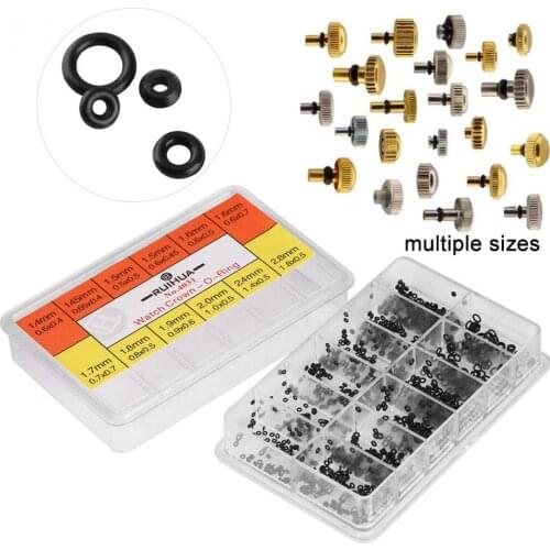 Min Small Watch Rubber O-Ring Box Rubber Washer Watch Crown O-Rings Waterproof Seals Repairing Tools Watch Rubber Washer