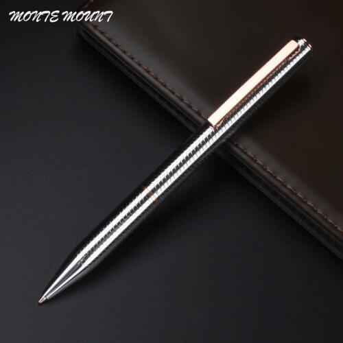 Metal Ball Pen Ballpoint Pen classic stylus writing stylo stationery office & school ballpoint pens ink black