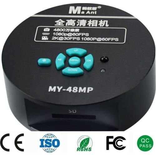 Microscope Ultra HD Camera HDMI-compatible Trinocular Microscope USB 4800W Pixel Industrial Camera for Mobile Phone Repair Tools