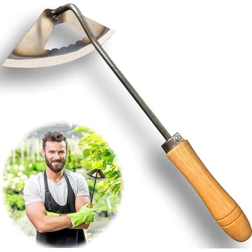 All-steel Hardened Hollow Hoe Handheld Weeding Rake Planting Vegetable Farm Garden Agriculture Ranch Tools Accessories