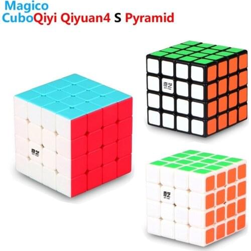 QiYi QiYuan S2 4x4 Magic Speed Cube 4x4x4 Puzzle Packing Cubes 4 Layers Professional Puzzles Toys For Children Kids Boy Gift