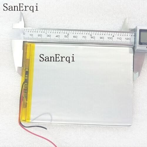 SanErqi 2 Lines 4500mAH 3090125 (polymer lithium ion battery) Li-ion battery for tablet pc 9 inch 10.1 inch 12inch 3090125