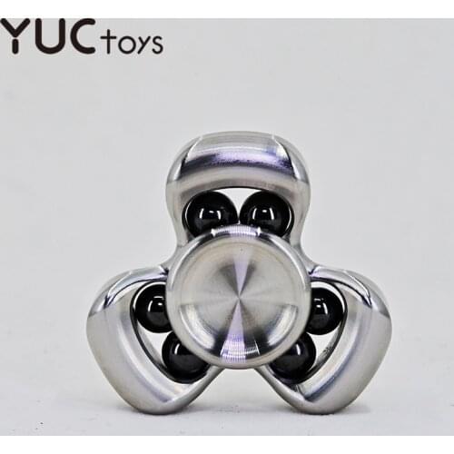 Tri Fidget Spinner Copper Fidget Toys for Adults Kids Kinetics EDC ADHD Gifts Anti Stress CNC Mute Silence Bearing Boy Xmas Gift