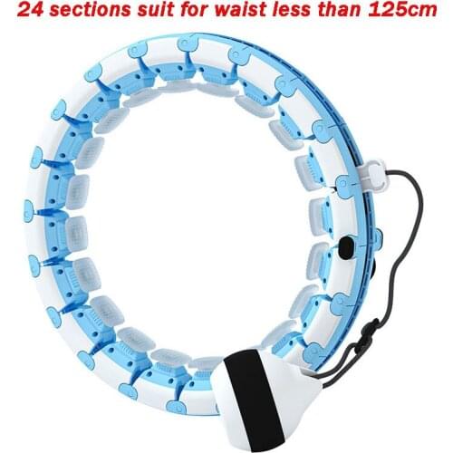 24 Sections Smart Detachable Finess Hoop Waist Trainer For Slimming Massage Lose Weight Weighted Hoop Smart Ring