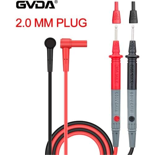 GVDA Universal Probe Test Leads Pin for Digital Multimeter GD118B Needle Tip Meter Multi Meter Tester Lead Probe Cable 1000V 10A