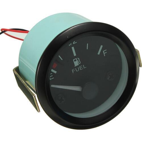 2inch Universal 52mm Fuel Level Gauge Meter Fuel Sensor E-1/2-F Pointer Car Truck Boat High Sensitivity