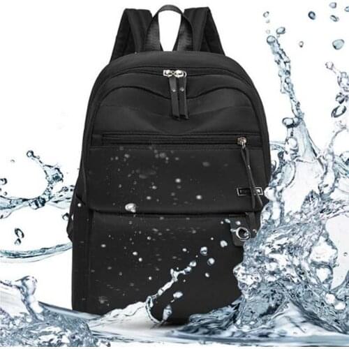 Hot Sale Men Women Waterproof Oxford Backpack Solid School Bag for Teenager High Capacity Double Zipper Shoulder Travel Bags