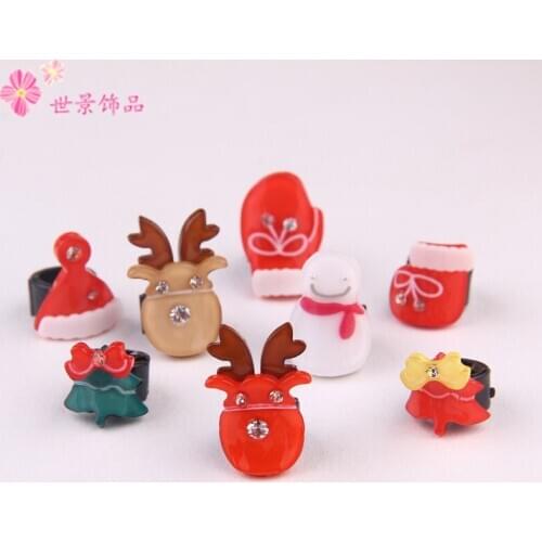 2015 Korean Christmas Mini Mun Claw Clip latches Pet Accessories Dog hairpin clip 50pcs/lot