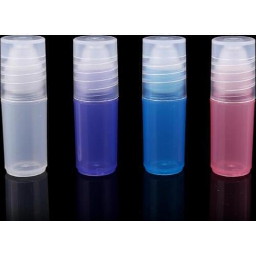 3ml Small Mini Plastic Empty Lip Gloss Tubes Frasco Perfumes Parfum Roller Ball Bottles DIY Cosmetic Containers F20171123