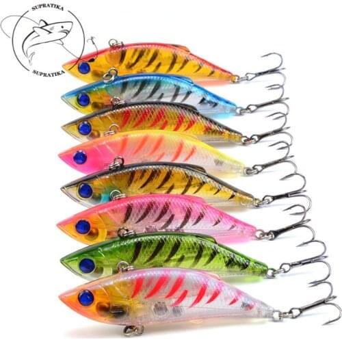 3D Eyes Steel Ball Bionic Bait 8Colors 7.5cm/10g Artificial Sea Fishing Lures Transparent Plastic Hard Bait Wobbler 6# With Hook