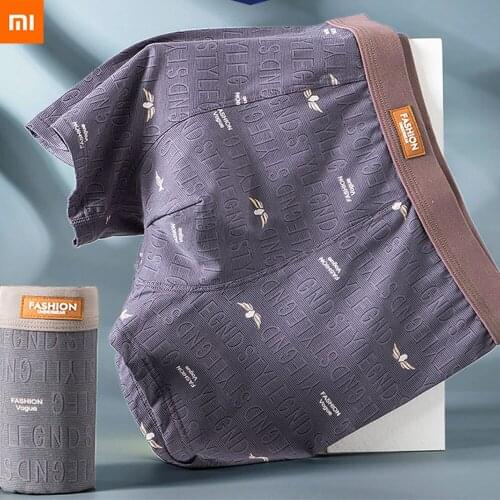 Xiaomi 5pcs mens underwear cotton boxer briefs mens underwear breathable mens underwear briefs boxer shorts mens boxerbriefs