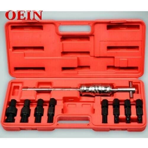 9pc Blind Hole Kit Slide Hammer Pilot Internal Bearing Puller Bearing Extractor Removal Kit