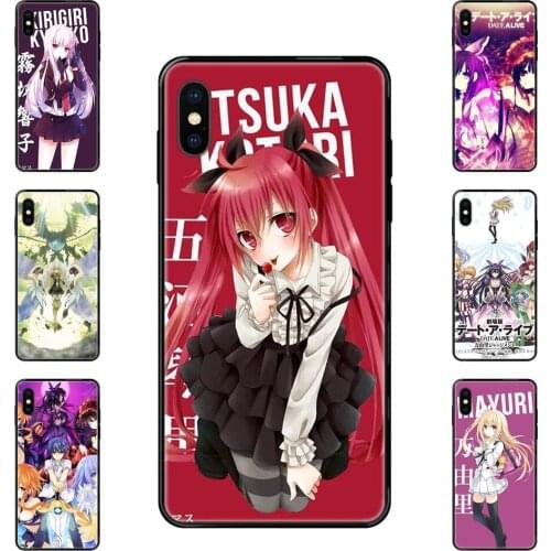 Anime Date A Live Movie Pretty Girl Black Soft TPU Coque Case Capa For Huawei Honor 20 20I 20S 10 10I 6A 7A 7X 8C 8X 9 9A 9I 9X