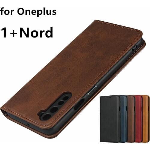 Leather case for Oneplus Nord / OnePlus 8 NORD 5G / 1+Z Flip case card holder Holster Magnetic attraction Cover Case Wallet Case