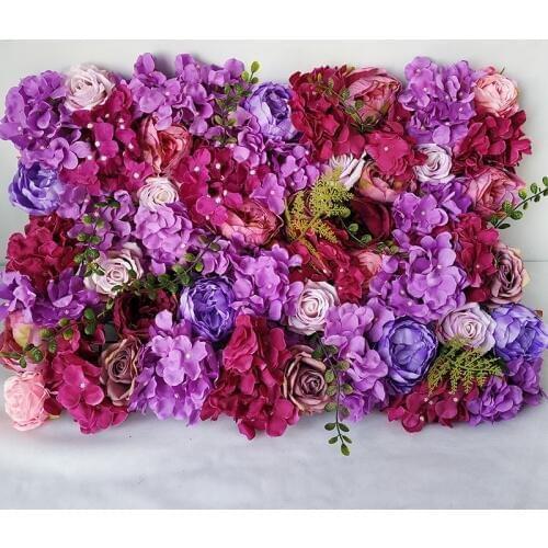 Artificial Hydrangea Peony Rose Floral 3D Wedding Flower Wall Panels for Stage or Backdrop Planning Wedding Event Decorations