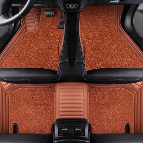 Leather waterproof Thicken car floor mat For fiat 500 punto tipo freemont bravo panda rugs carpets accessories