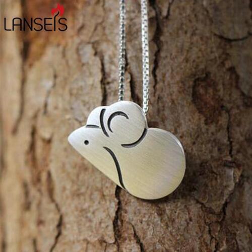 Lanseis 10pcs Handmade Mouse Pendant, cute women necklace Lovely Mouse Pendant, Anniversary, Birthday, Christmas, Gift jewelry