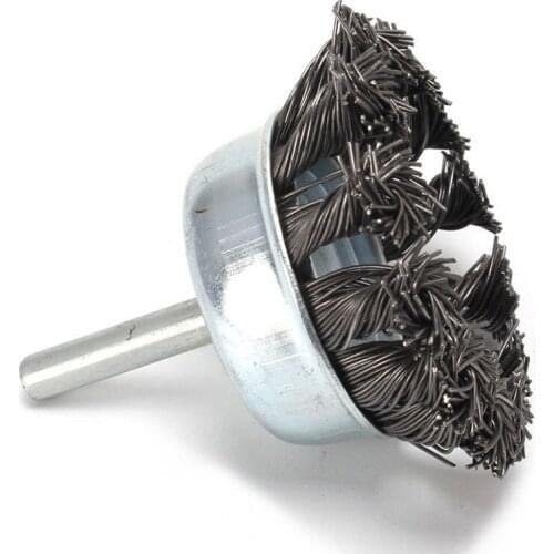 Hot 1Pcs Metal Wire Wheel Cup Brush Crimped & 1/4 Shank For Die Grinder Drill Lot For Drill Angle Grinder Gadget Rotary Tool