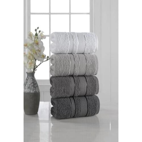 Julie 50x85 cm Softy Towel Set 4'lü Made in Turkey cotton 4 PCs