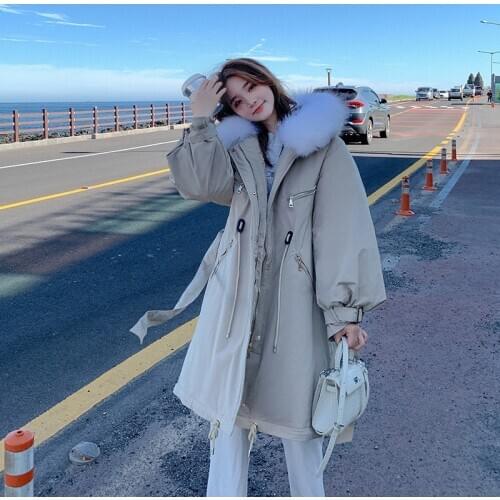 2021 New Womens Winter Jacket Long Parkas Women Winter Coat Down Jacket Cotton Liner Winter Jacket Women Clothing