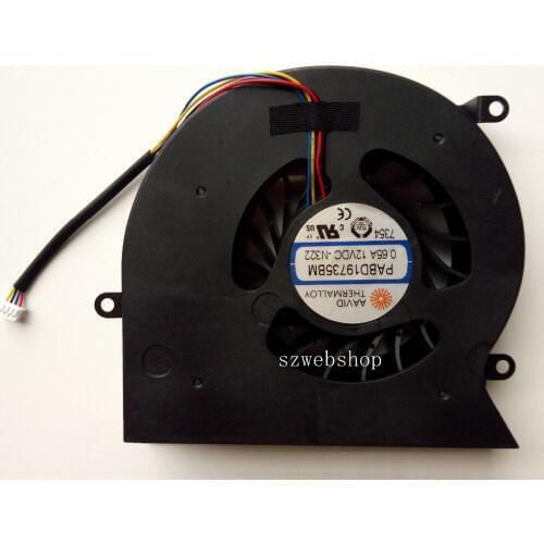 New for MSI GT62 GT62VR 16L1 16L2 GT62VR 6RD GT62VR 6RE GT62VR 7RE laptop cpu cooling fan PABD19735BM 0.65A 12VDC -N322