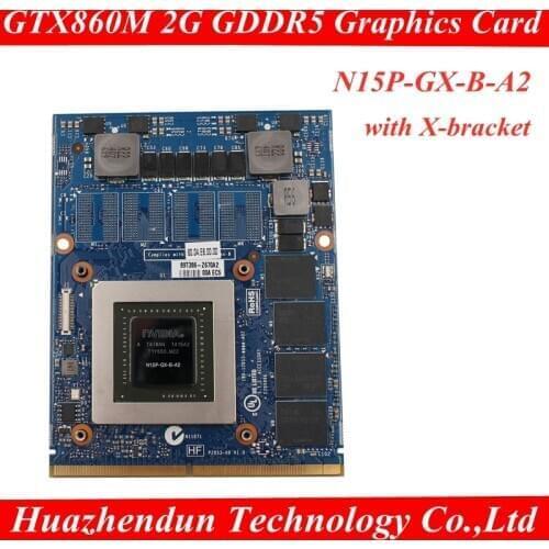 Original N15P-GX-B-A2 Video Card GTX860M 2G GDDR5 Game Card Notebook Graphics Card for Dell Alienware M15X M17X M18X series