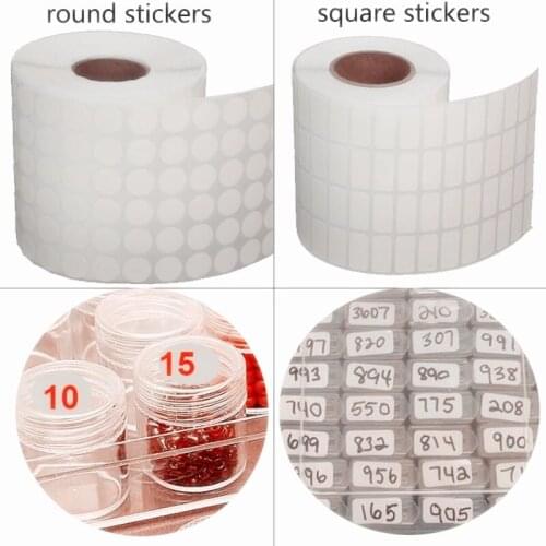 2000 Pieces of Diamond Classification Storage Box StickersDistinguishing Label Stickers Diamond Painting Accessories Embroidery