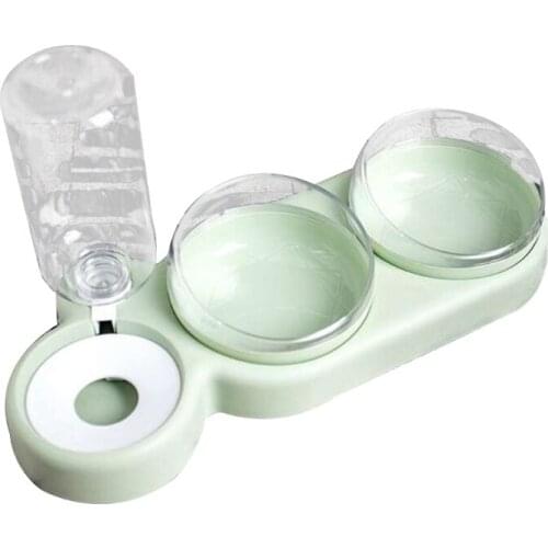 Raised Cat Bowl Tilt Dog Food Water Elevated Dispenser Set with Automatic Water Bottle Feeder Waterer Pet Food Container