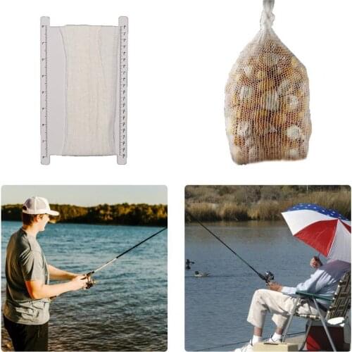 PVA Water Dissolving Narrow Mesh Tube Net Carp Lures Refill Plunger Bar Tackle Carp Fishing Feeder for Outdoor Fishing Tools