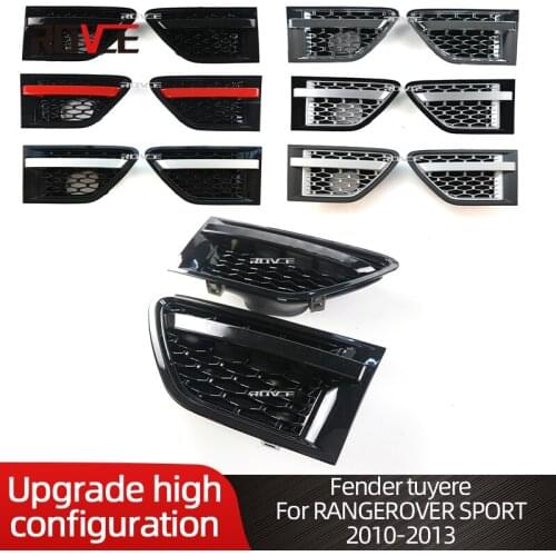 ROVCE Car Air Flow Fender Side Vent Cover Decal Grid Decoration Sticker For Land Rover Range Rover Sport 2010-2013 L320