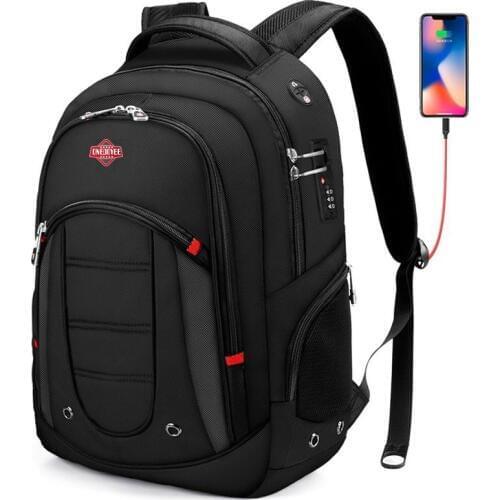 15.6 Inch Waterproof Laptop Backpack Men USB Charging Travel Backpack Women Oxford Rucksack Male Vintage School Bag Mochila New